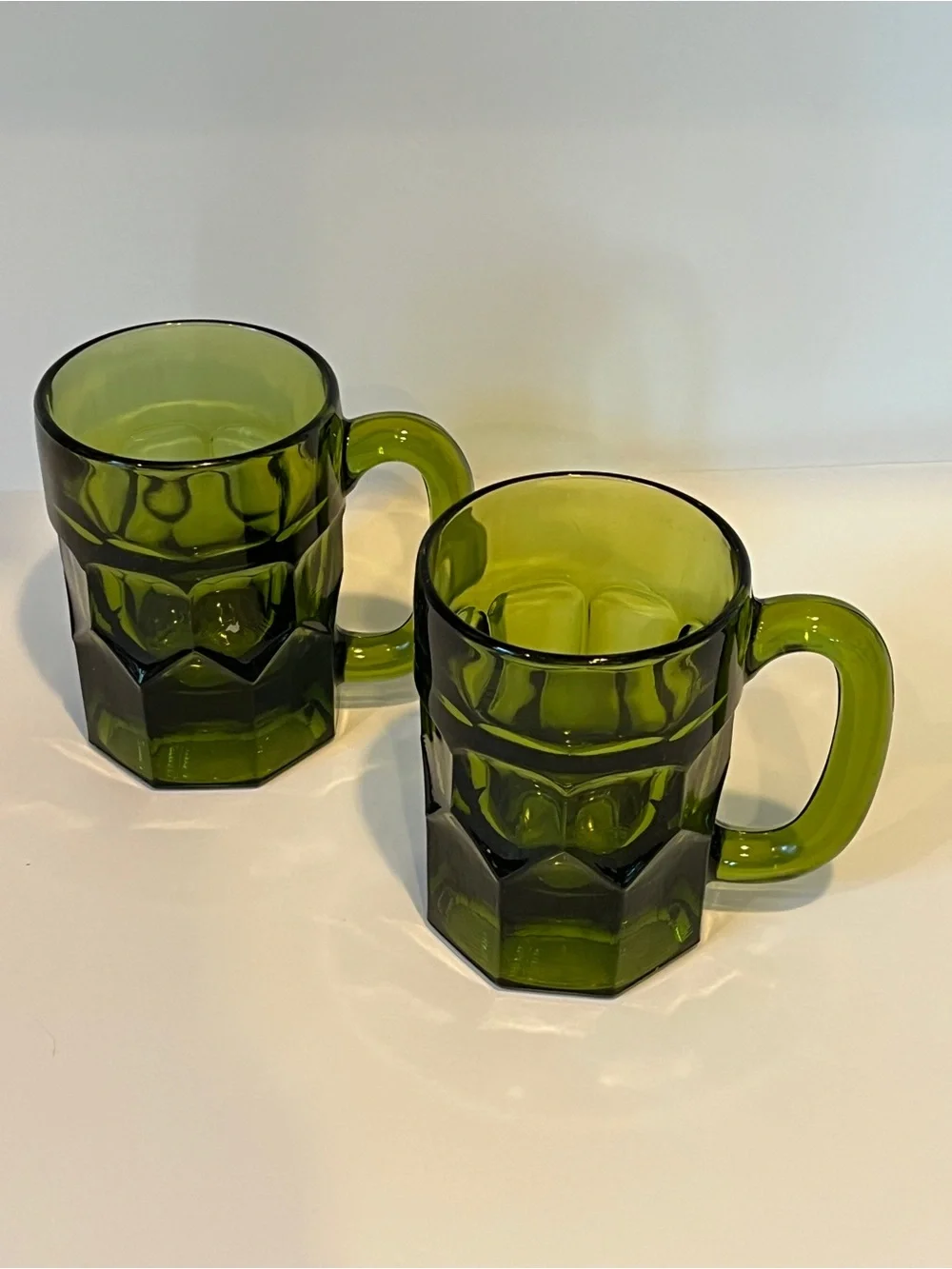 2 Anchor Hocking Georgian mugs